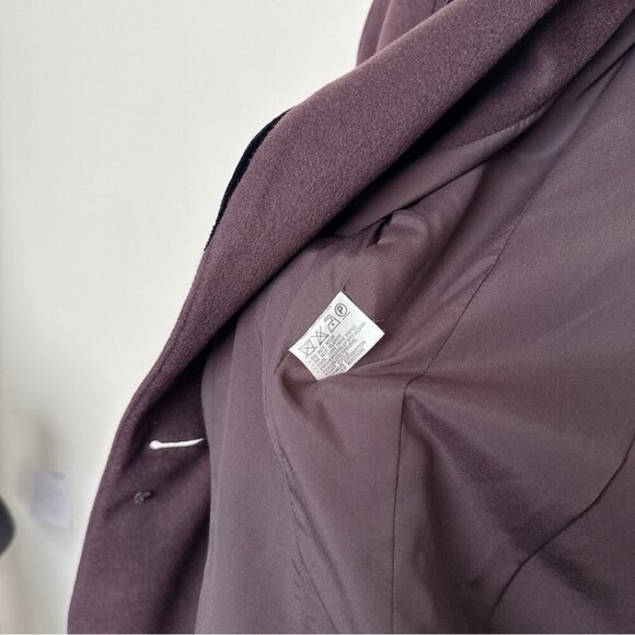 Valentino Womens 6 Felt Goldtone Button Patch Pocket Blazer Made In Italy - Picture 12 of 16